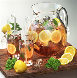 Iced tea with lemon